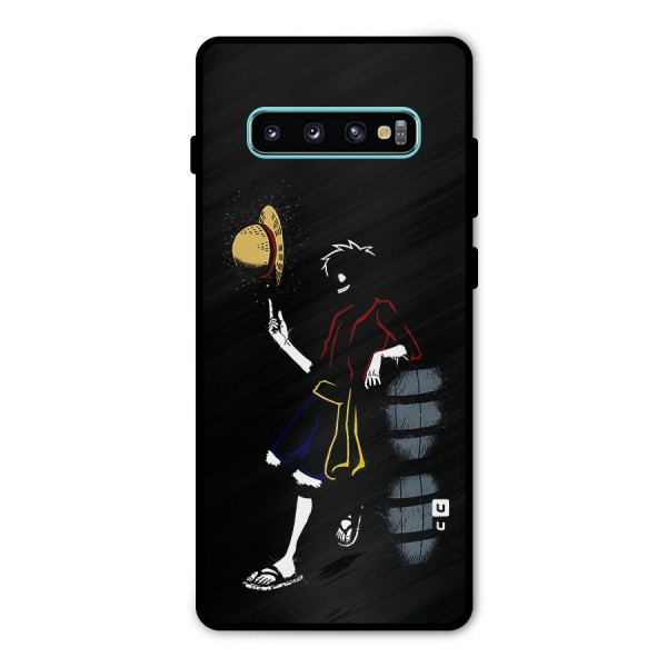 One Piece Luffy Style Metal Back Case for Galaxy S10 Plus