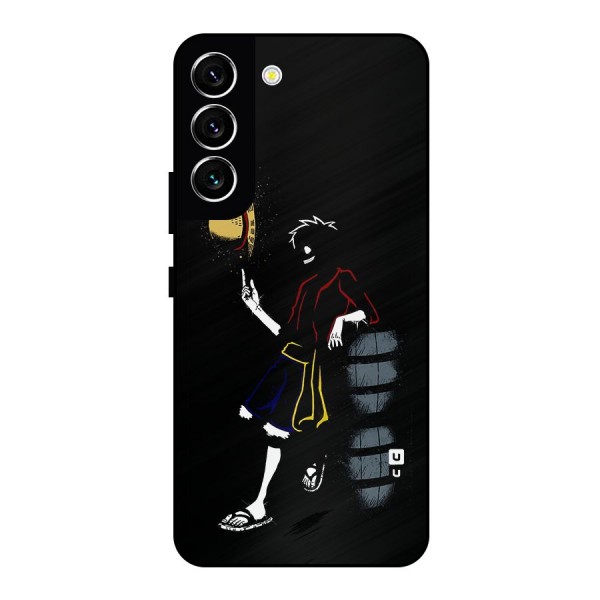 One Piece Luffy Style Metal Back Case for Galaxy S22 5G