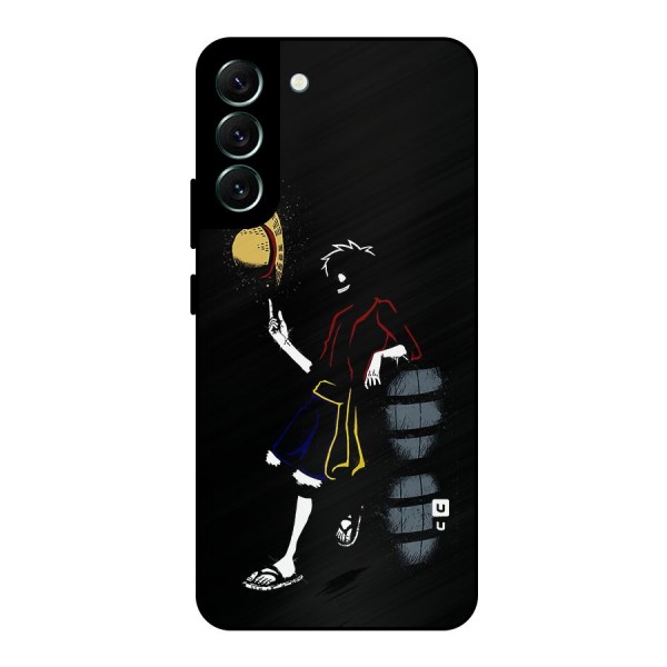 One Piece Luffy Style Metal Back Case for Galaxy S22 Plus 5G