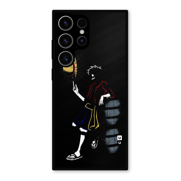 One Piece Luffy Style Metal Back Case for Galaxy S23 Ultra