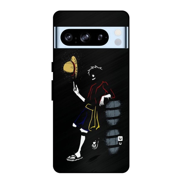 One Piece Luffy Style Metal Back Case for Google Pixel 8 Pro