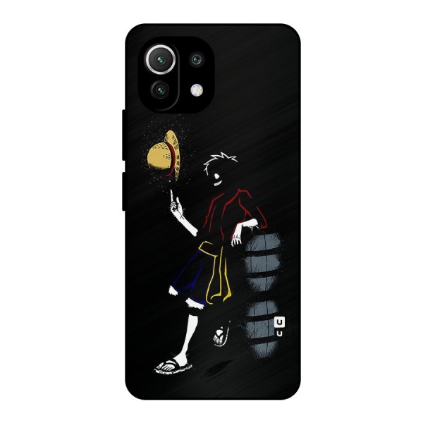 One Piece Luffy Style Metal Back Case for Mi 11 Lite