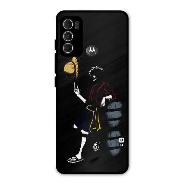 One Piece Luffy Style Metal Back Case for Moto G60