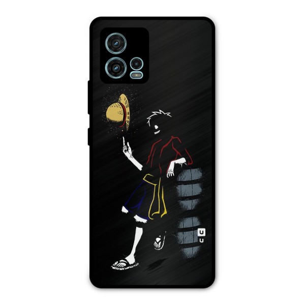 One Piece Luffy Style Metal Back Case for Moto G72