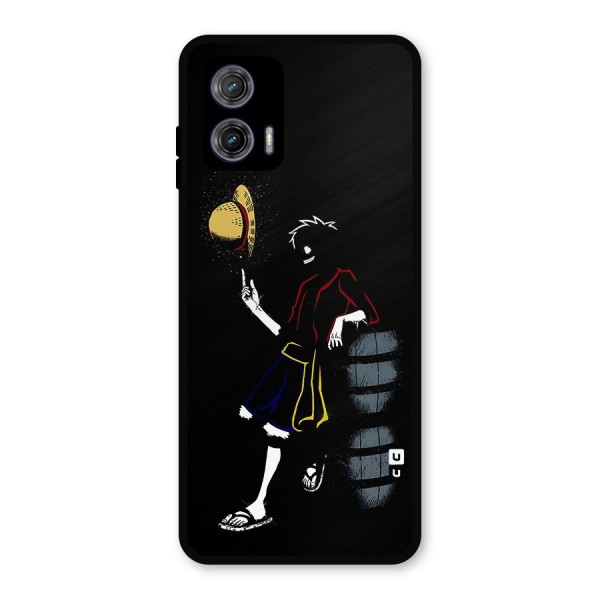 One Piece Luffy Style Metal Back Case for Moto G73