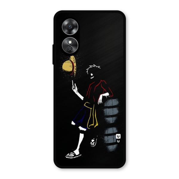 One Piece Luffy Style Metal Back Case for Oppo A17