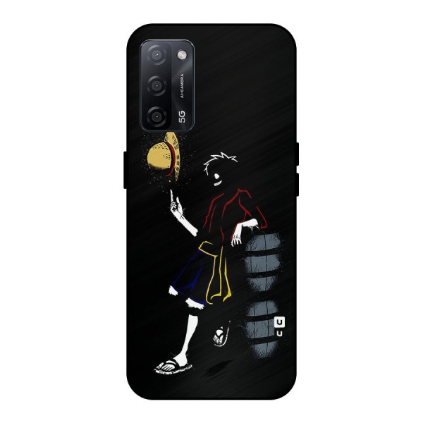 One Piece Luffy Style Metal Back Case for Oppo A53s 5G