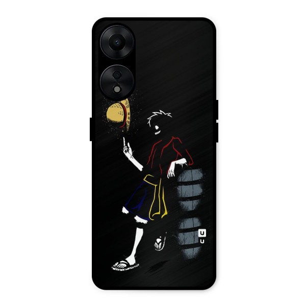 One Piece Luffy Style Metal Back Case for Oppo A78 5G