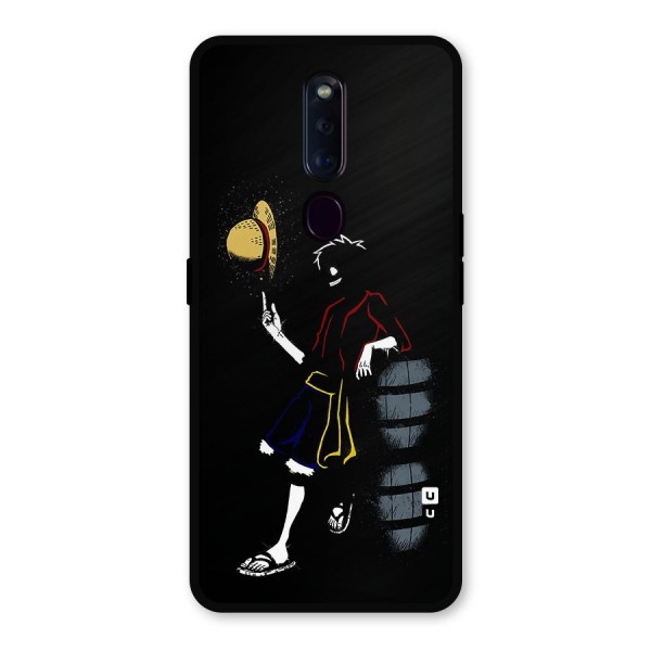 One Piece Luffy Style Metal Back Case for Oppo F11 Pro