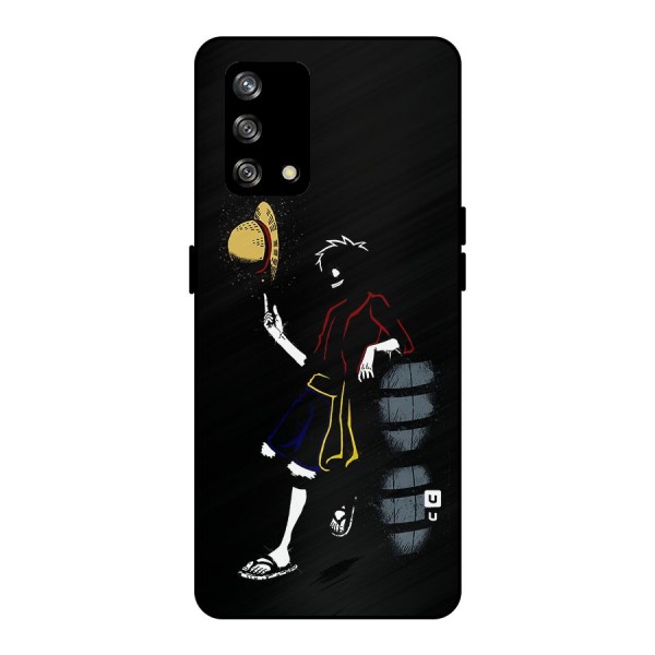 One Piece Luffy Style Metal Back Case for Oppo F19