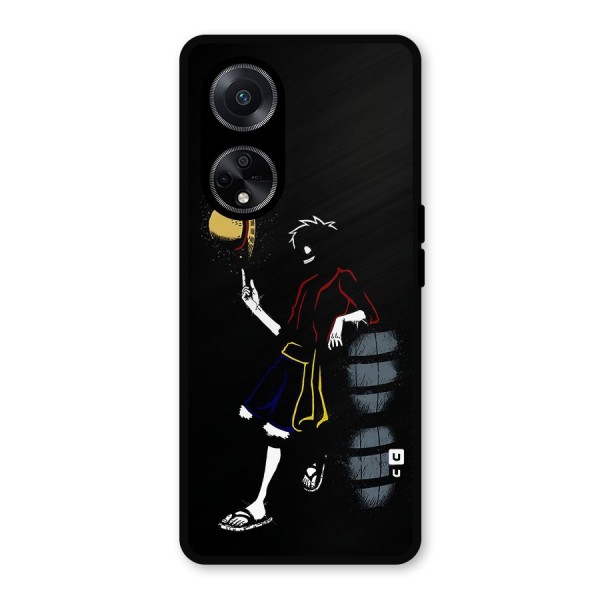 One Piece Luffy Style Metal Back Case for Oppo F23