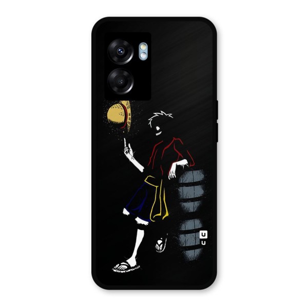 One Piece Luffy Style Metal Back Case for Oppo K10 (5G)