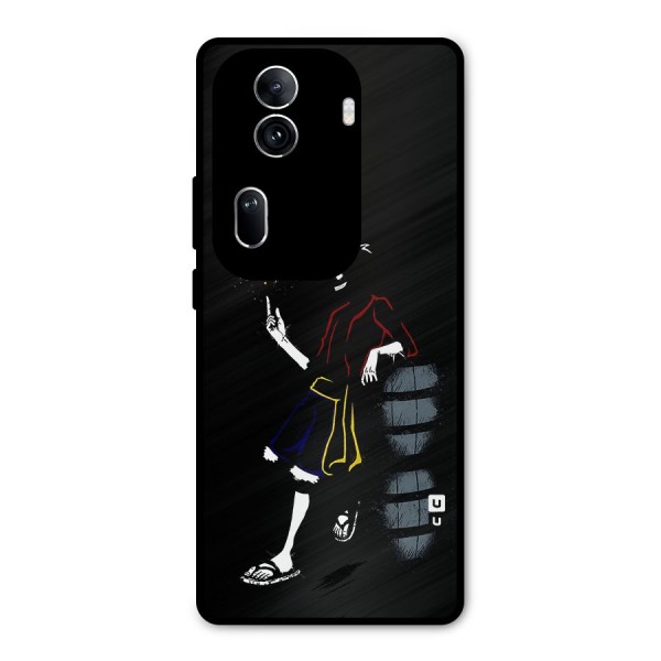 One Piece Luffy Style Metal Back Case for Oppo Reno11 Pro 5G