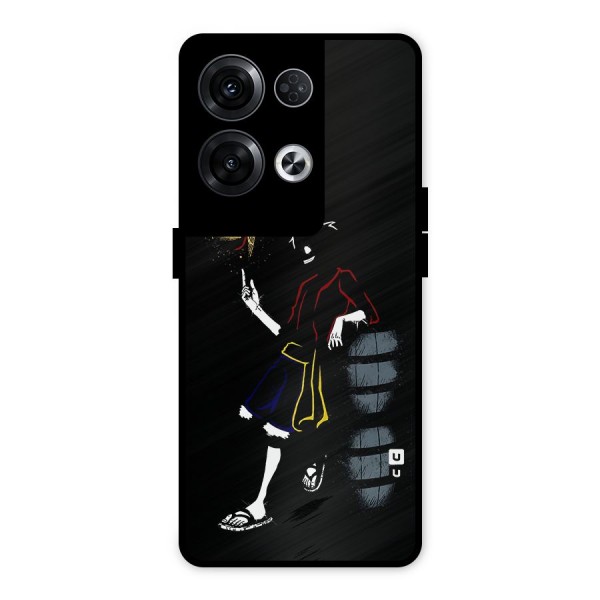 One Piece Luffy Style Metal Back Case for Oppo Reno8 Pro 5G