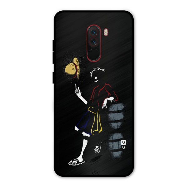 One Piece Luffy Style Metal Back Case for Poco F1