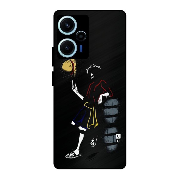 One Piece Luffy Style Metal Back Case for Poco F5