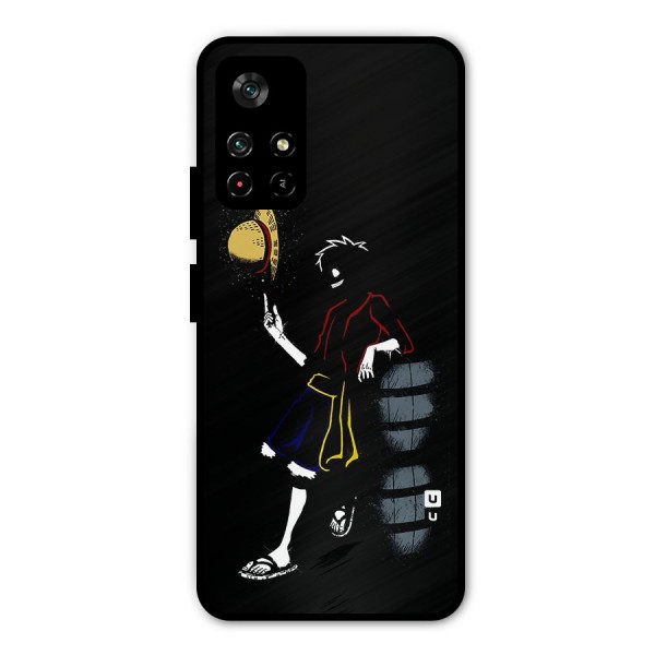 One Piece Luffy Style Metal Back Case for Poco M4 Pro 5G