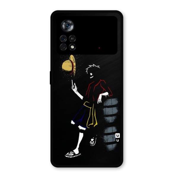 One Piece Luffy Style Metal Back Case for Poco X4 Pro 5G