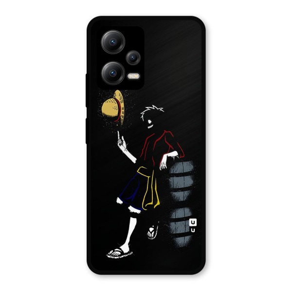 One Piece Luffy Style Metal Back Case for Poco X5