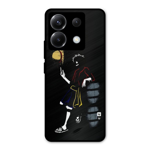 One Piece Luffy Style Metal Back Case for Poco X6