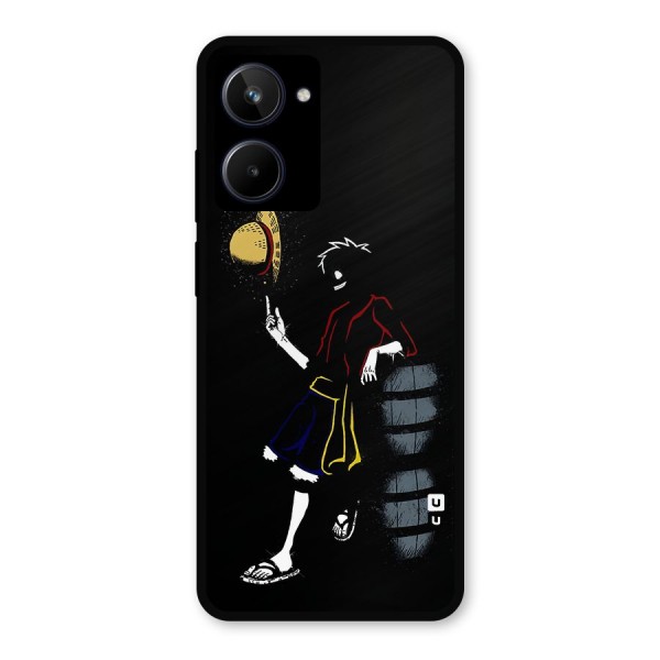 One Piece Luffy Style Metal Back Case for Realme 10