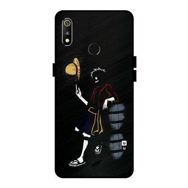 One Piece Luffy Style Metal Back Case for Realme 3