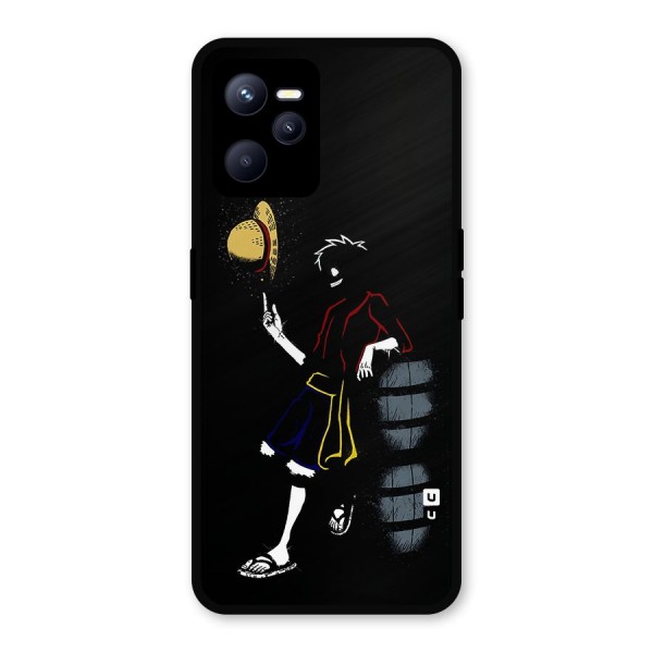 One Piece Luffy Style Metal Back Case for Realme C35