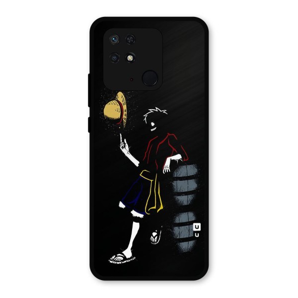 One Piece Luffy Style Metal Back Case for Redmi 10