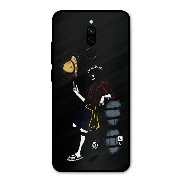 One Piece Luffy Style Metal Back Case for Redmi 8