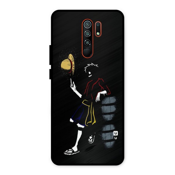 One Piece Luffy Style Metal Back Case for Redmi 9 Prime