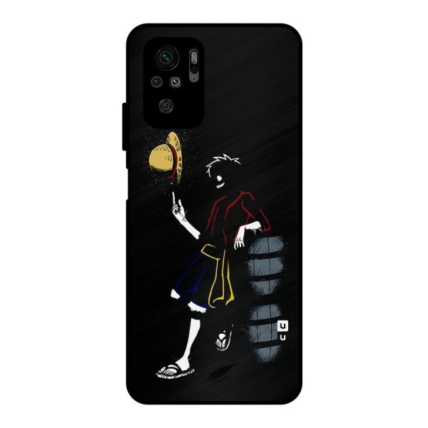 One Piece Luffy Style Metal Back Case for Redmi Note 10