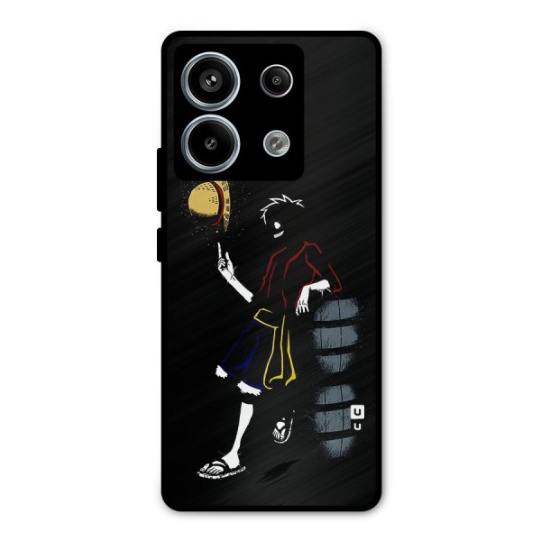 One Piece Luffy Style Metal Back Case for Redmi Note 13 Pro 5G