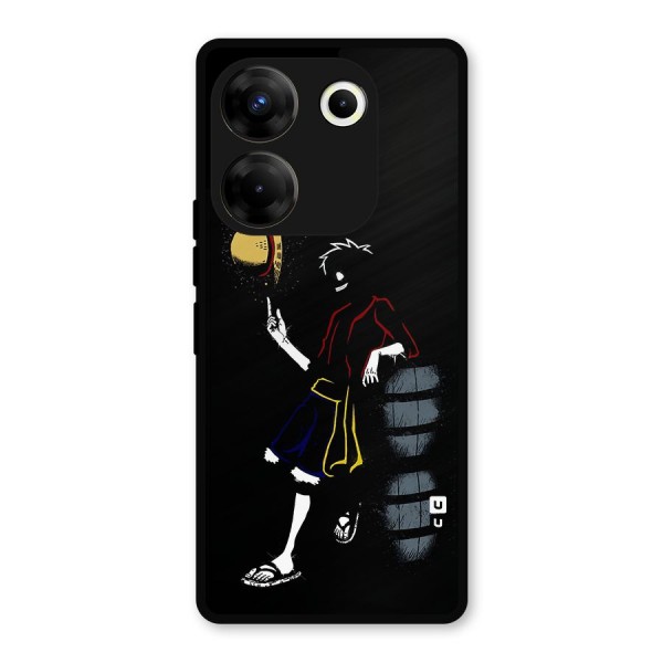 One Piece Luffy Style Metal Back Case for Tecno Camon 20