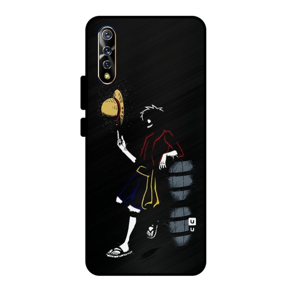 One Piece Luffy Style Metal Back Case for Vivo S1