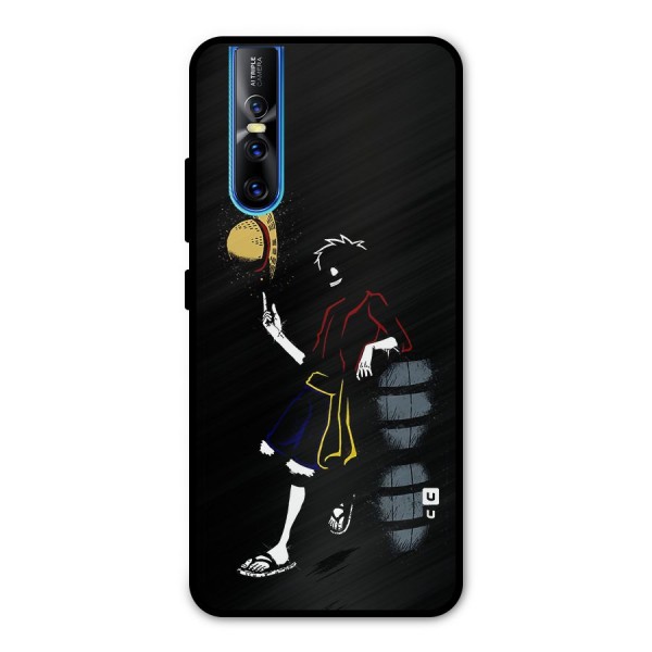 One Piece Luffy Style Metal Back Case for Vivo V15 Pro