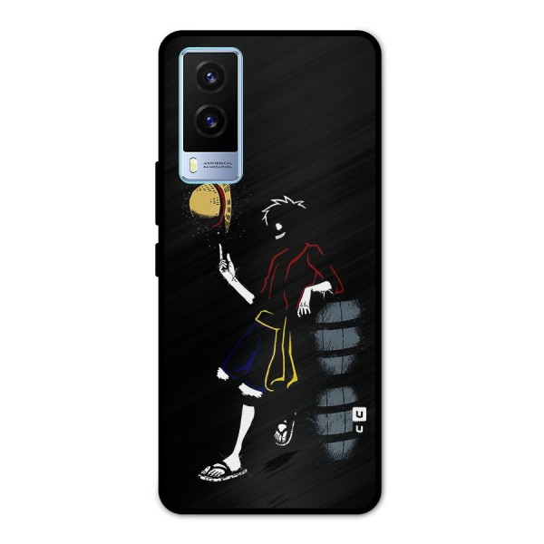 One Piece Luffy Style Metal Back Case for Vivo V21e 5G