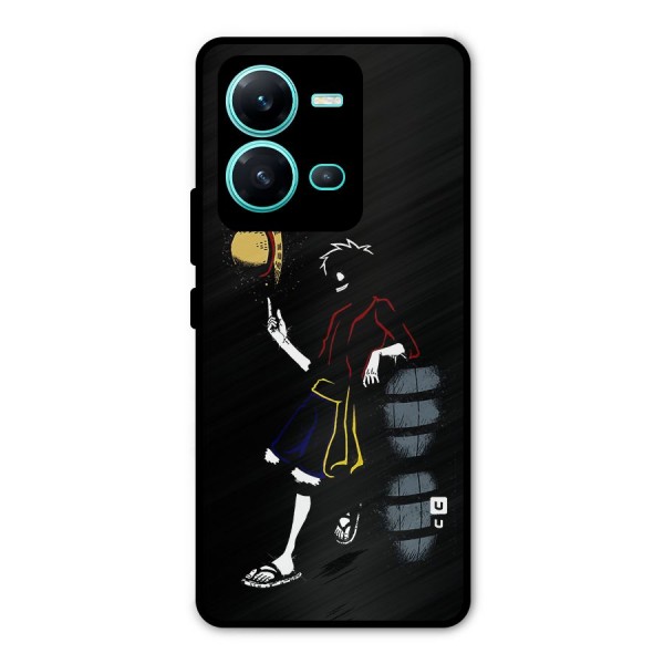 One Piece Luffy Style Metal Back Case for Vivo V25