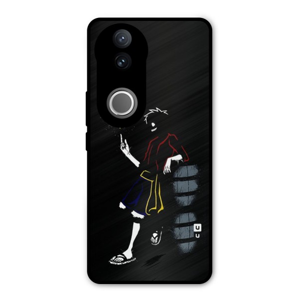 One Piece Luffy Style Metal Back Case for Vivo V50