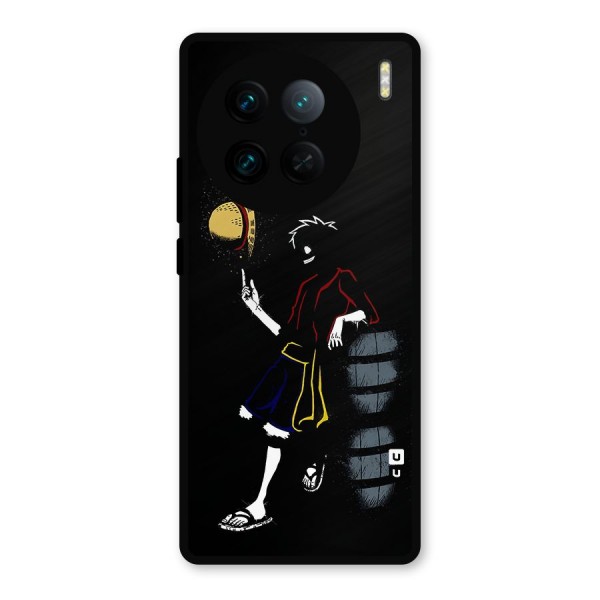 One Piece Luffy Style Metal Back Case for Vivo X90 Pro