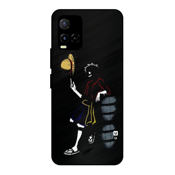 One Piece Luffy Style Metal Back Case for Vivo Y21A