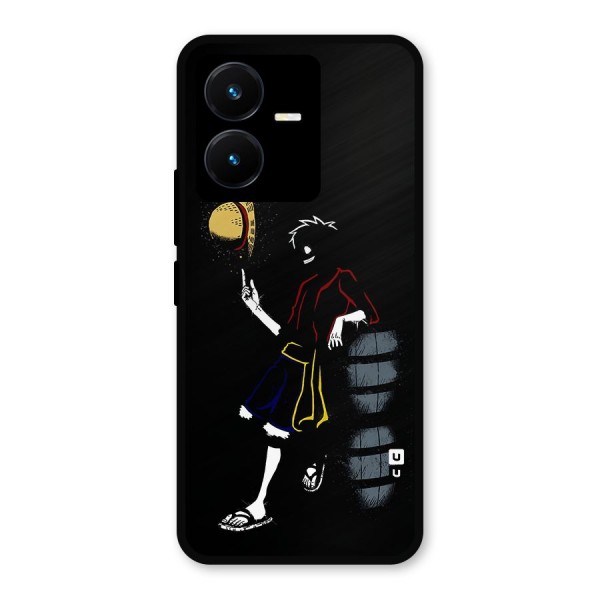 One Piece Luffy Style Metal Back Case for Vivo Y22