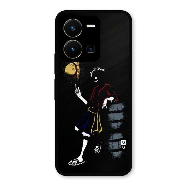One Piece Luffy Style Metal Back Case for Vivo Y35