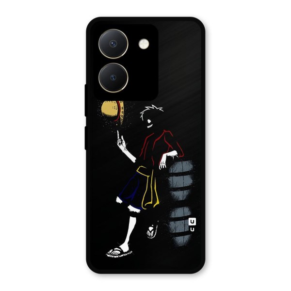 One Piece Luffy Style Metal Back Case for Vivo Y36