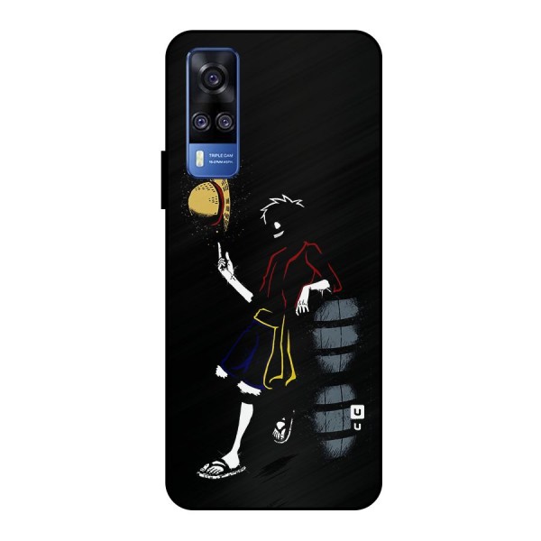 One Piece Luffy Style Metal Back Case for Vivo Y51