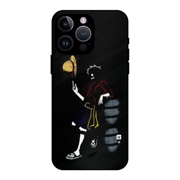 One Piece Luffy Style Metal Back Case for iPhone 14 Pro Max