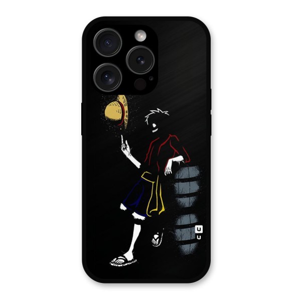 One Piece Luffy Style Metal Back Case for iPhone 15 Pro
