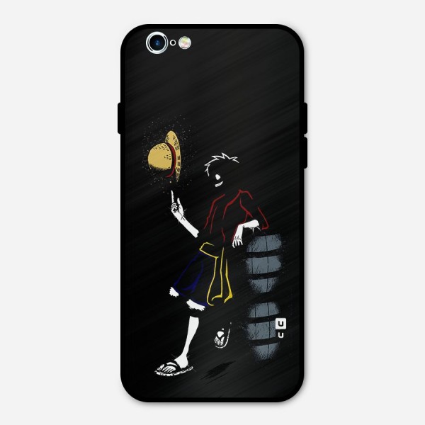 One Piece Luffy Style Metal Back Case for iPhone 6 6s
