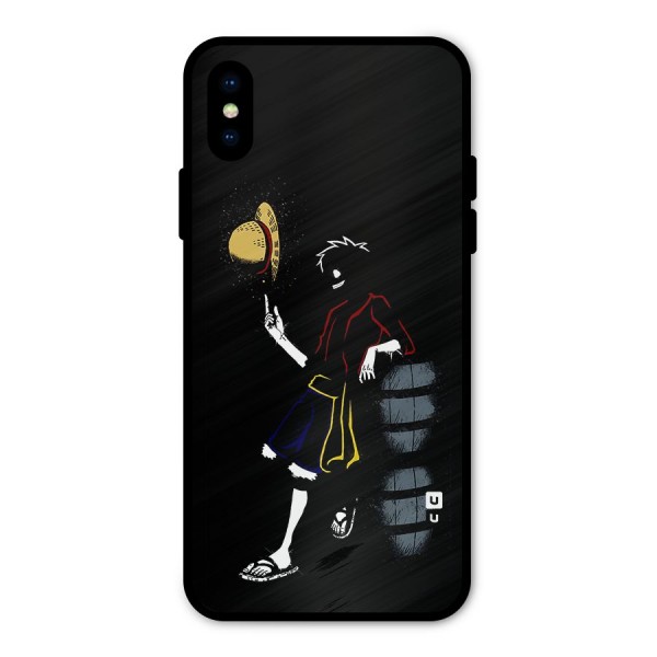 One Piece Luffy Style Metal Back Case for iPhone X