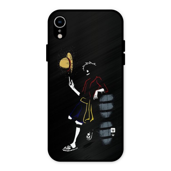 One Piece Luffy Style Metal Back Case for iPhone XR