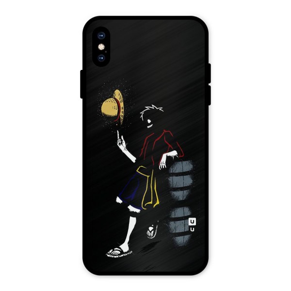 One Piece Luffy Style Metal Back Case for iPhone XS Max